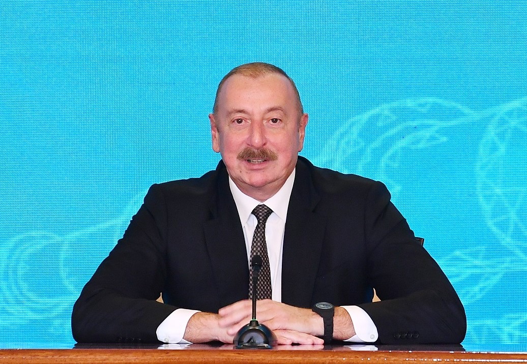 Ο Πρόεδρος του Αζερμπαϊτζάν Ιλχάμ Αλίγιεφ © EPA/ROMAN ISMAYILOV