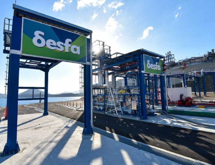 O τερματικός σταθμός υγροποιημένου φυσικού αερίου της Ρεβυθούσας © ΔΕΣΦΑ