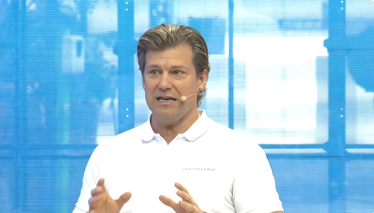 Ο CEO της Iveco group, Gerrit Marx © Youtube/Printscreen