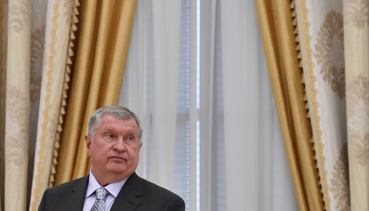 Ο Igor Sechin, διευθύνων σύμβουλος της Rosneft © EPA/ALEXANDER NEMENOV / POOL