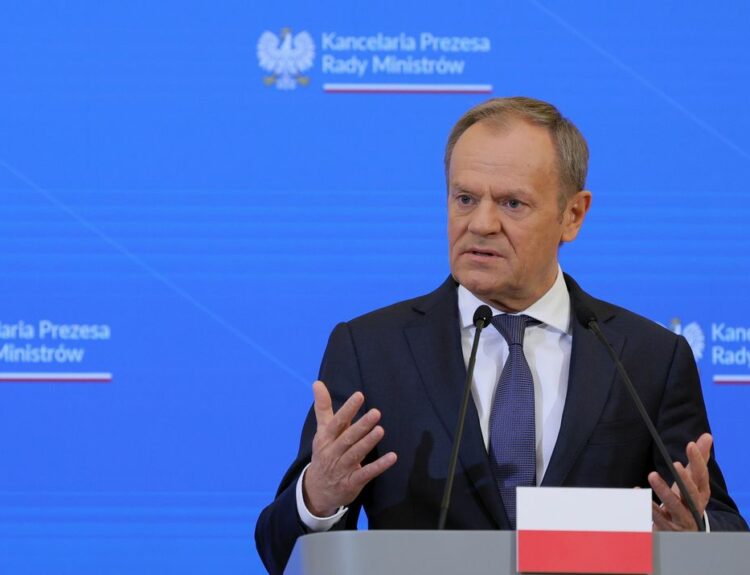 Ο Πολωνός πρωθυπουργός Ντόναλντ © EPA/Pawel Supernak POLAND OUT