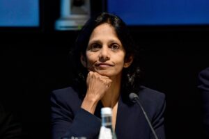 Η CEO της Macquarie, Σεμάρα Γουικραμαναγιάκε © EPA/BIANCA DE MARCHI AUSTRALIA AND NEW ZEALAND OUT