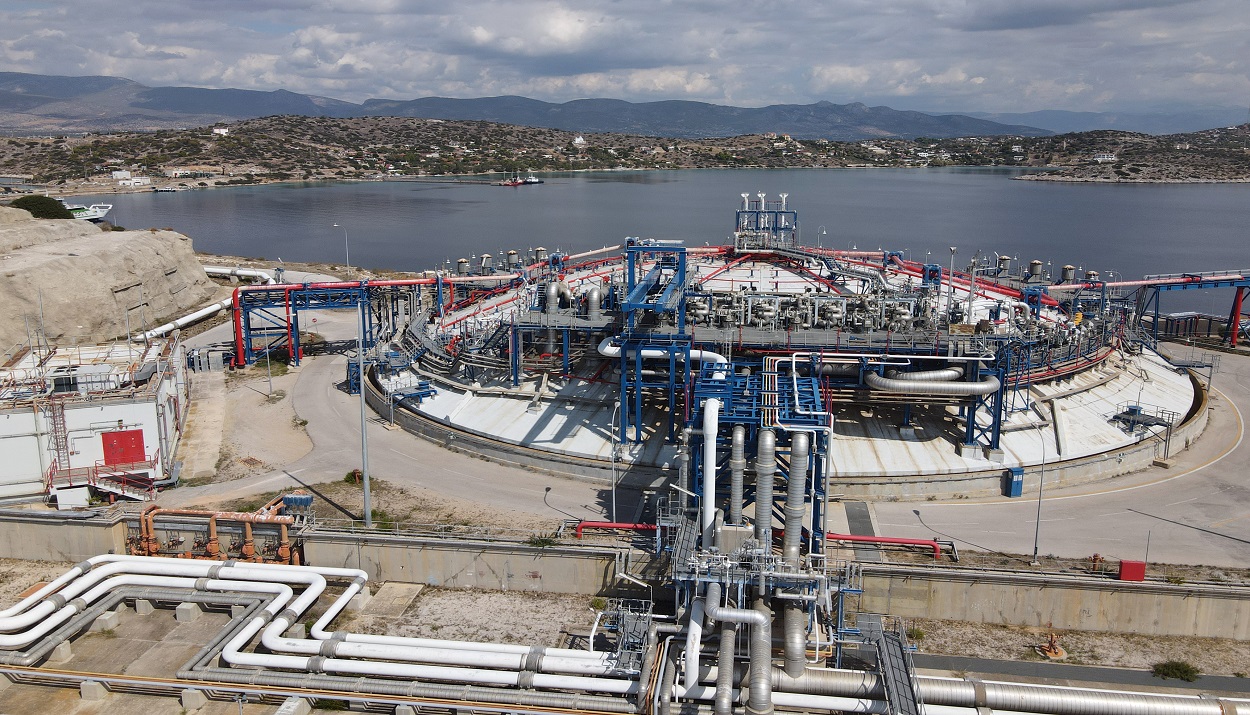 Τερματικός σταθμός LNG στη Ρεβυθούσα © ΑΠΕ-ΜΠΕ/ΑΠΕ-ΜΠΕ/ΟΡΕΣΤΗΣ ΠΑΝΑΓΙΩΤΟΥ