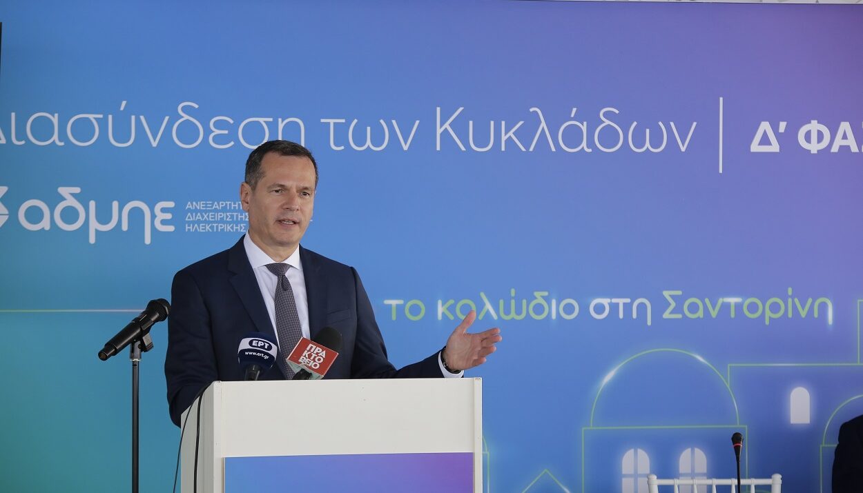 Ο Πρόεδρος και CEO του ΑΔΜΗΕ, Μάνος Μανουσάκης © ΑΠΕ-ΜΠΕ/ΑΔΜΗΕ/ΒΑΪΟΣ ΧΑΣΙΑΛΗΣ