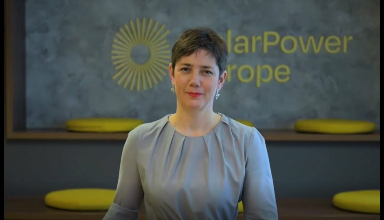 Η διευθύνουσα σύμβουλος της SolarPower Europe Walburga Hemetsberger © Youtube/printscreen