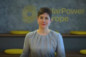 Η διευθύνουσα σύμβουλος της SolarPower Europe Walburga Hemetsberger © Youtube/printscreen