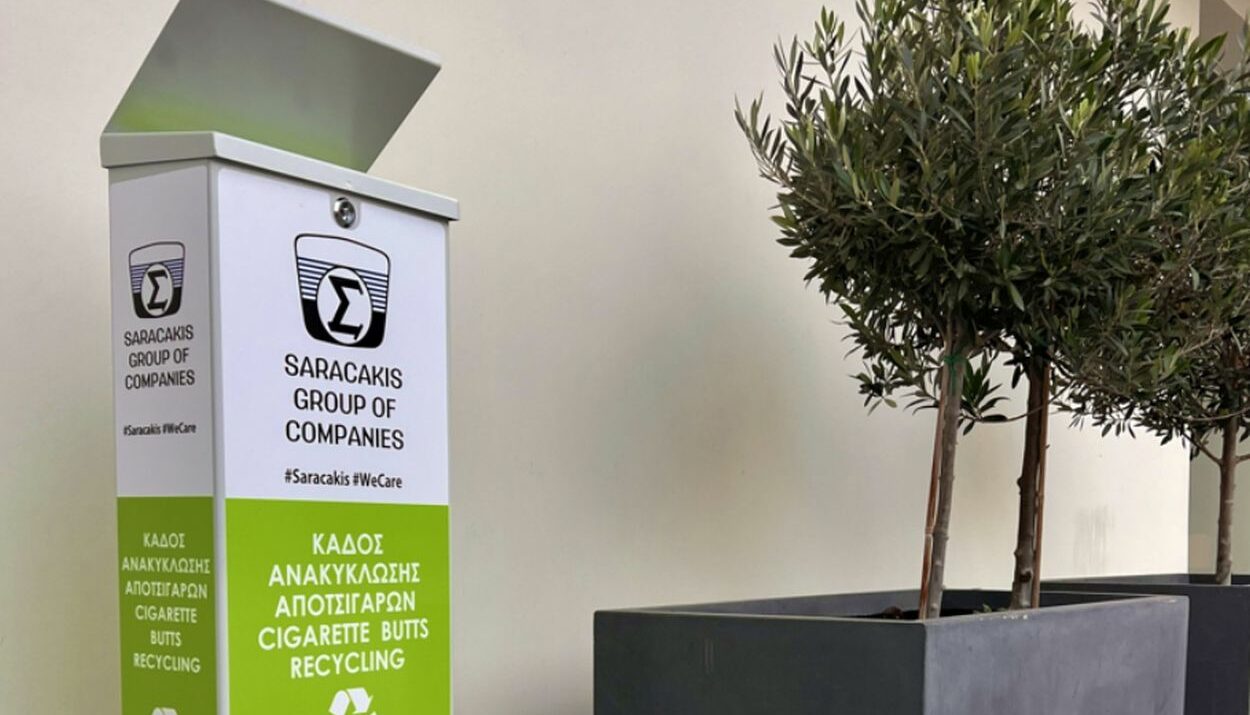 Ανακύκλωση αποτσίγαρων από τον Όμιλο Σαρακάκη©ΔΤ