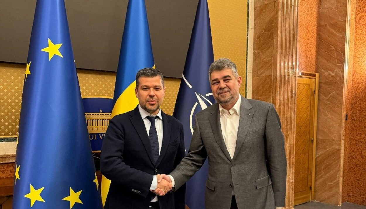 Συνάντηση Γ. Στάσση με τον πρωθυπουργό της Ρουμανίας Marcel Ciolacu © linkendin