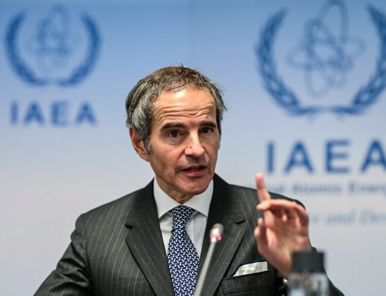 Ο γενικός διευθυντής του Διεθνούς Οργανισμού Ατομικής Ενέργειας (IAEA) Ραφαέλ Μαριάνο Γκρόσι © EPA/CHRISTIAN BRUNA