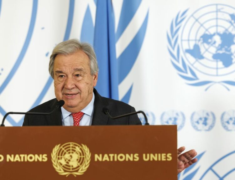 Ο Γενικός Γραμματέας του ΟΗΕ Αντόνιο Γκουτέρες © EPA/SALVATORE DI NOLFI
