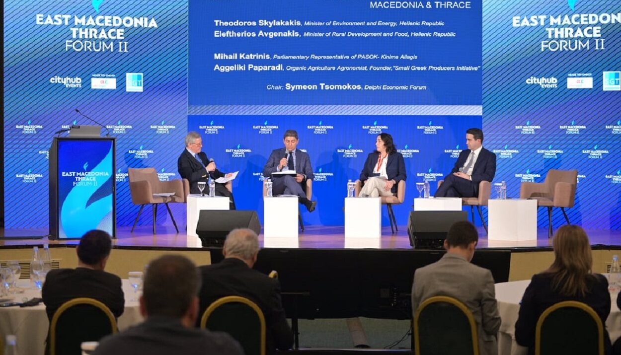 Λ. Αυγενάκης και Θ. Σκυλακάκης στο East Macedonia Thrace Forum ©ΔΤ