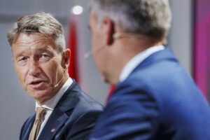 Ο υπουργός Ενέργειας της Νορβηγίας Τεργέ Ώσλαντ © EPA/LISELOTTE SABROE DENMARK OUT
