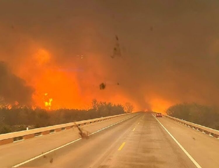 Πυρκαγιά στο Texas Panhandle © Youtube/Printscreen
