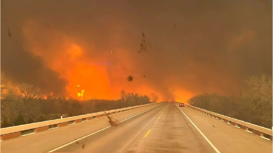 Πυρκαγιά στο Texas Panhandle © Youtube/Printscreen