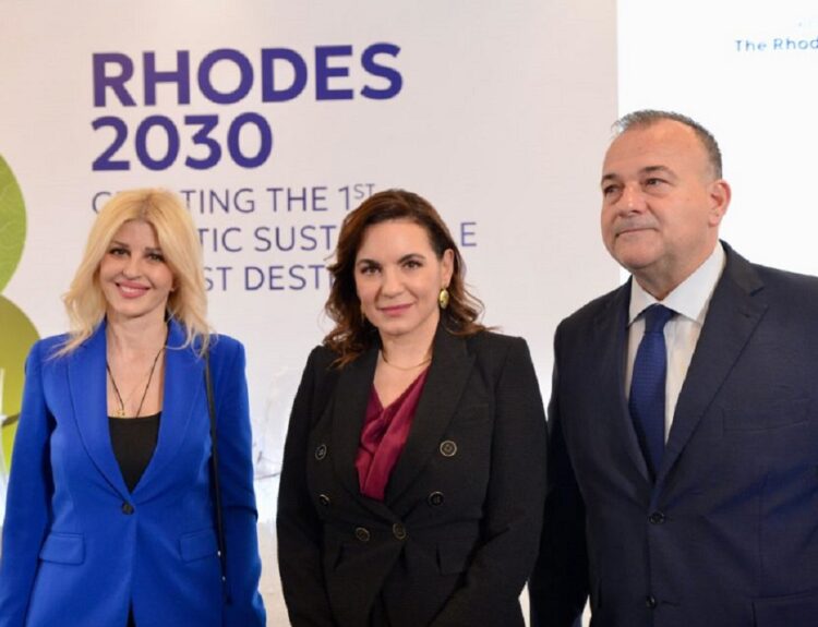 Όλγα Κεφαλογιάννη στο Τhe Rhodes Co-Lab Sustainable Destination ©ΔΤ