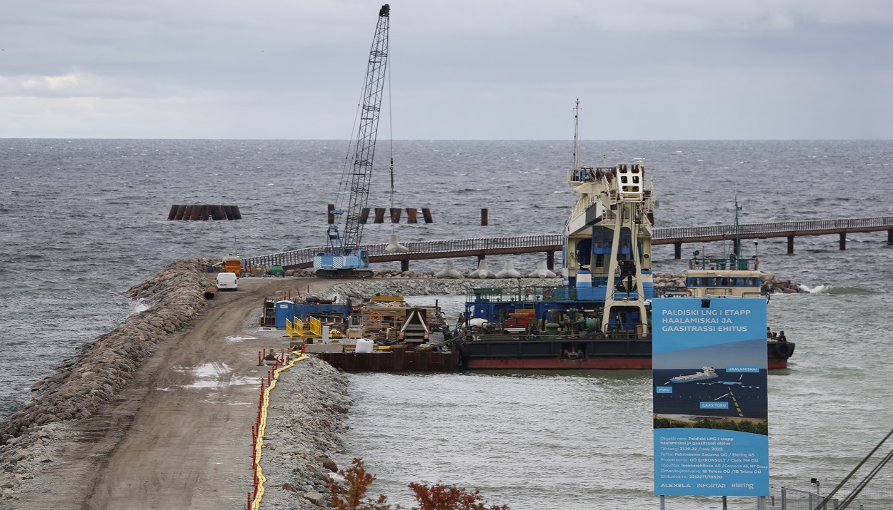 Εργασίες για τον υπεράκτιο αγωγό Balticconnector © EPA/TOMS KALNINS/ Φωτογραφία αρχείου