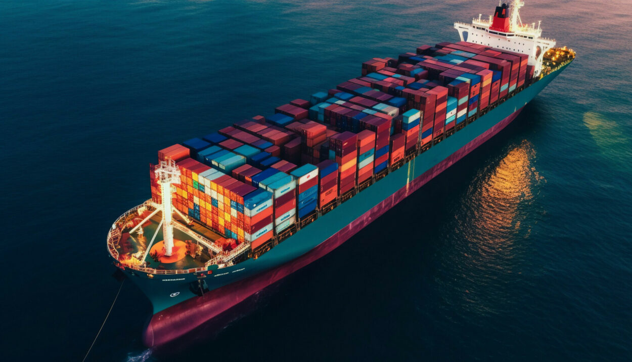 Δεξαμενόπλοιο με container © 123rf