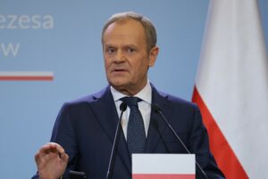 Ο Πολωνός πρωθυπουργός Ντόναλντ Τουσκ © EPA/Pawel Supernak POLAND OUT