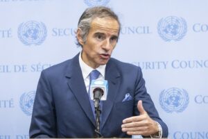 Ραφαέλ Γκρόσι, IAEA © EPA/JUSTIN LANE