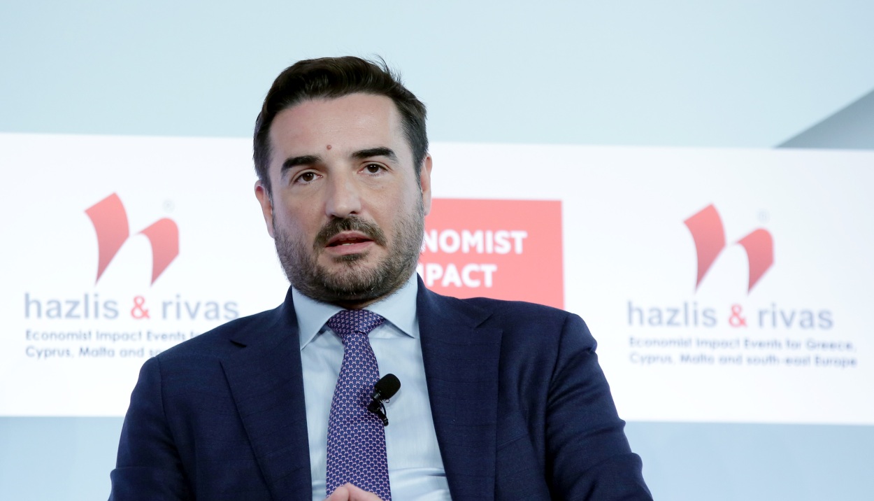 Ο Αριστοτέλης Χαντάβας, επικεφαλής της περιοχής Ευρώπης, Enel Green Power © ΑΠΕ-ΜΠΕ/ECONOMIST IMPACT/ ΒΑΪΟΣ ΧΑΣΙΑΛΗΣ