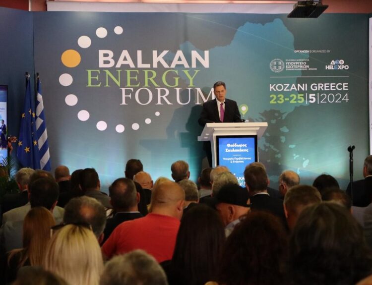 Ο κ. Σκυλακάκης στο Balkan Energy Forum © ΔΤ
