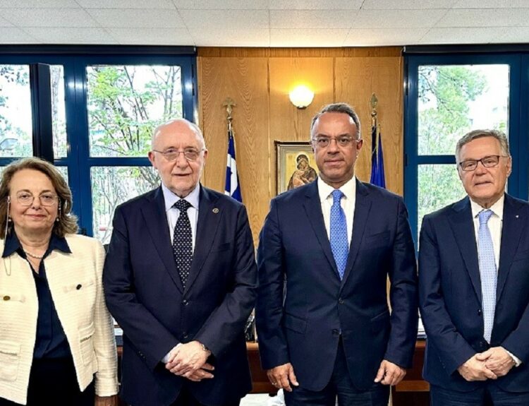 Συνάντηση του Υπουργού Υποδομών και Μεταφορών, Σταϊκούρας με τον Πρόεδρο του Συμβουλίου του ICAO © ΔΤ