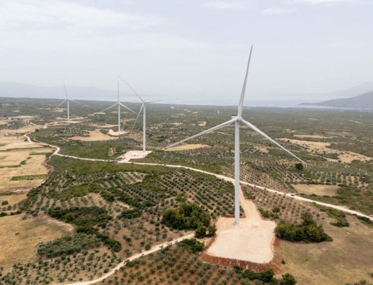 Tο αιολικό πάρκο «Ερημιά» στη Μαλεσίνα Φθιώτιδας © EDPR