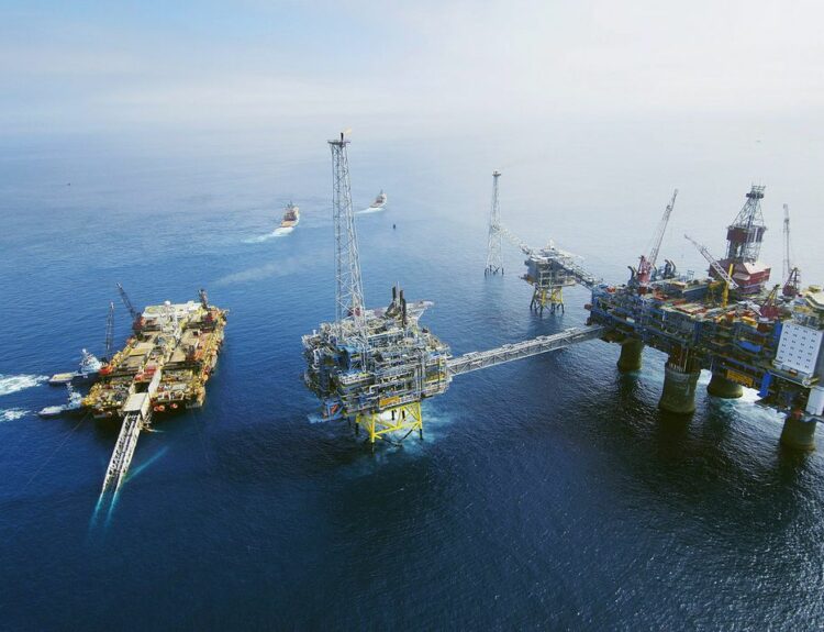 Εγκαταστάσεις Langeled της Statoil κοντά στο Sleipner της Νορβηγίας © EPA/KIM LALAND / STATOIL /