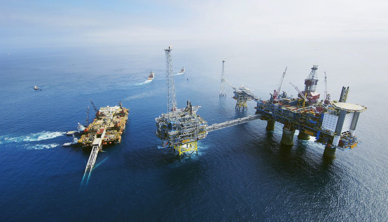 Εγκαταστάσεις Langeled της Statoil κοντά στο Sleipner της Νορβηγίας © EPA/KIM LALAND / STATOIL /