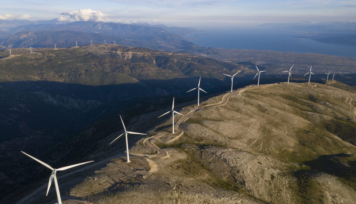 Αιολικό πάρκο στην Αιτωλοακαρνανία τη θέση Λούζες-Αγκαθάκι-Ρίγανη © .terna-energy
