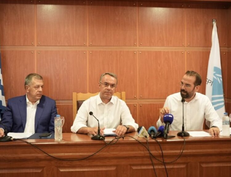 Ο Χρήστος Σταϊκούρας στο Μεσολόγγι © ΔΤ