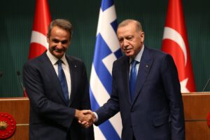 Τουρκία, Ελλάδα, Μητσοτάκης, Ερντογάν © EPA/NECATI SAVAS