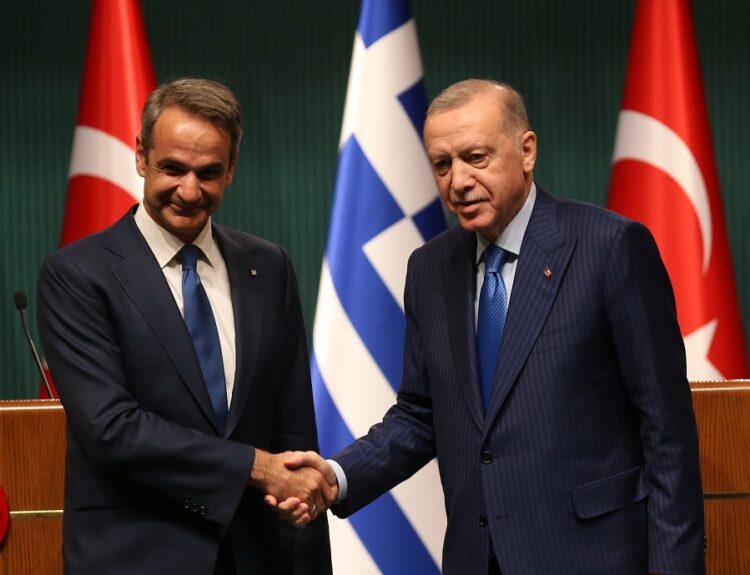 Τουρκία, Ελλάδα, Μητσοτάκης, Ερντογάν © EPA/NECATI SAVAS