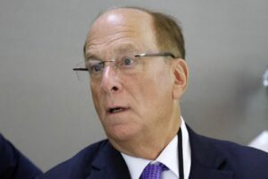 O CEO της BlackRock, Λάρι Φινκ © EPA/LUDOVIC MARIN / POOL MAXPPP OUT