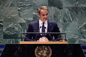 Ο Κυριάκος Μητσοτάκης στη Νέα Υόρκη ©Eurokinissi