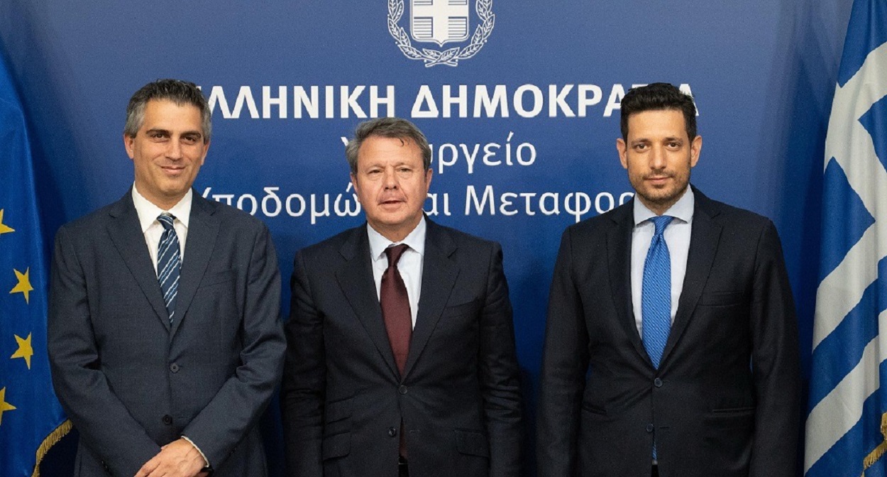 Συνάντηση Χ. Δήμα και Κ. Κυρανάκη με τον Ισπανό Υφυπουργό Μεταφορών και Βιώσιμης Κινητικότητας © Υπ. Υποδομών και Μεταφορών