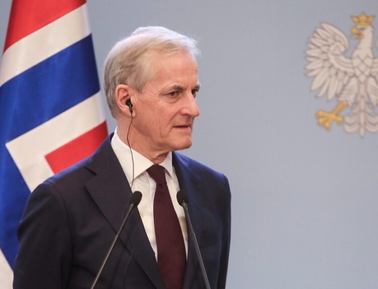 Ο πρωθυπουργός της Νορβηγίας, Jonas Gahr Stoere © EPA/Albert Zawada POLAND OUT
