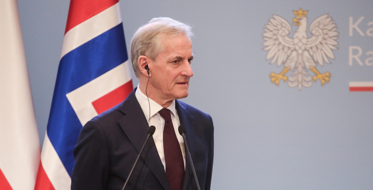 Ο πρωθυπουργός της Νορβηγίας, Jonas Gahr Stoere © EPA/Albert Zawada POLAND OUT