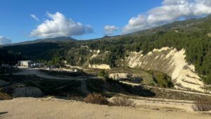 Το εργοτάξιο κατασκευής του Φράγματος Ασωπού Κορινθίας © Υπουργείο Υποδομών και Μεταφορών