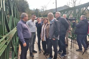 Αυτοψία του Υπουργού Υποδομών και Μεταφορών Χρίστου Δήμα στις πληγείσες από την κακοκαιρία περιοχές των Τζουμέρκων