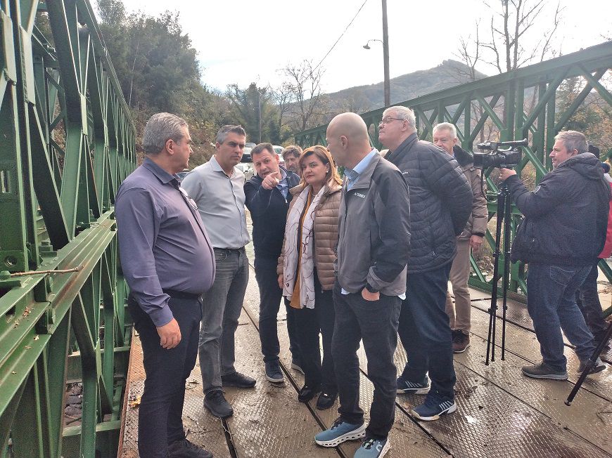 Αυτοψία του Υπουργού Υποδομών και Μεταφορών Χρίστου Δήμα στις πληγείσες από την κακοκαιρία περιοχές των Τζουμέρκων