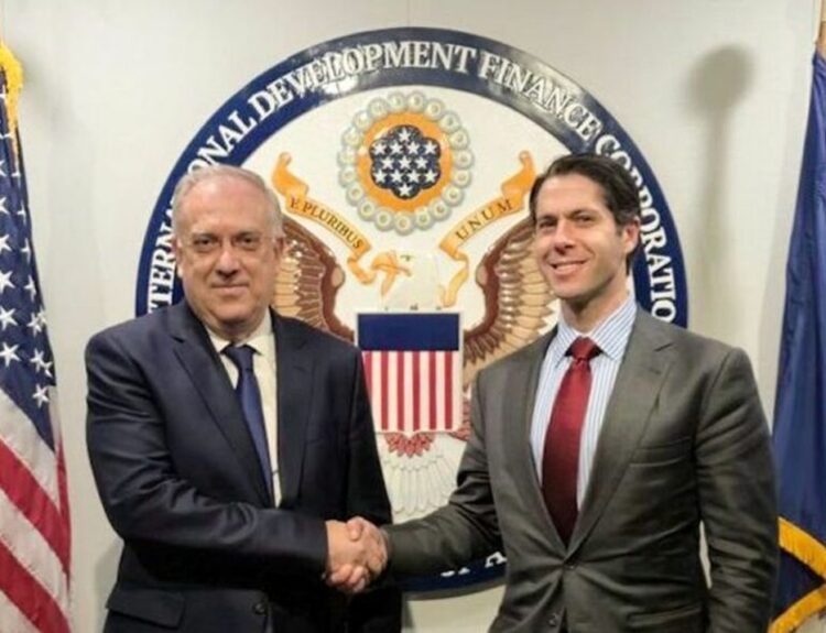 Συνάντηση Τάκη Θεοδωρικάκου με τον CEO της Κρατικής Αναπτυξιακής Τράπεζας των ΗΠΑ (DFC) Μπεν Μπλακ © ΔΤ