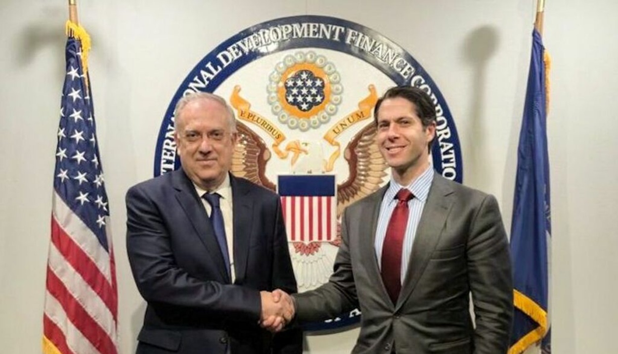 Συνάντηση Τάκη Θεοδωρικάκου με τον CEO της Κρατικής Αναπτυξιακής Τράπεζας των ΗΠΑ (DFC) Μπεν Μπλακ © ΔΤ