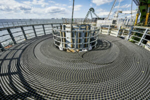 Υποβρύχια διασύνδεση HVDC 320 kV της Prysmian που συνδέει το υπεράκτιο αιολικό πάρκο Borkum Riffgrund 3 με τον μετατροπέα Emden/East στη Γερμανία © Prysmian