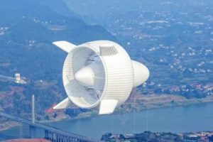 Το S2000, που μοιάζει με φουτουριστικό αερόπλοιο και αναπτύχθηκε από την εταιρεία Beijing Linyi Yunchuan Energy Technology © China Science/ X