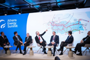 Από αριστερά: Μιχαήλ Β. Χριστίδης, Πρέσβης ε.τ. και Co-Chair του Organizing Committee του Balkans & Black Sea Forum - Andrei Popov, Πρέσβης της Μολδαβίας - Valentin Poriazov, Πρέσβης Βουλγαρίας - Çağatay Erciyes, Πρέσβης της Τουρκίας - Arif Mammadov, Πρέσβης Αζερμπαϊτζάν - Timur Sultangozhin, Πρέσβης Καζακστάν - Κώστας Σταμπολής, Πρόεδρος και Εκτελεστικός Διευθυντής του ΙΕΝΕ © ΔΤ/Aphroditi Houlaki