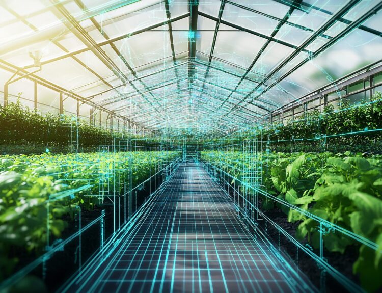 Σύγχρονο θερμοκήπιο υψηλής τεχνολογίας με συστήματα ελέγχου καλλιέργειας, που επιτρέπουν εξοικονόμηση νερού και αύξηση της παραγωγικότητας © pixabay