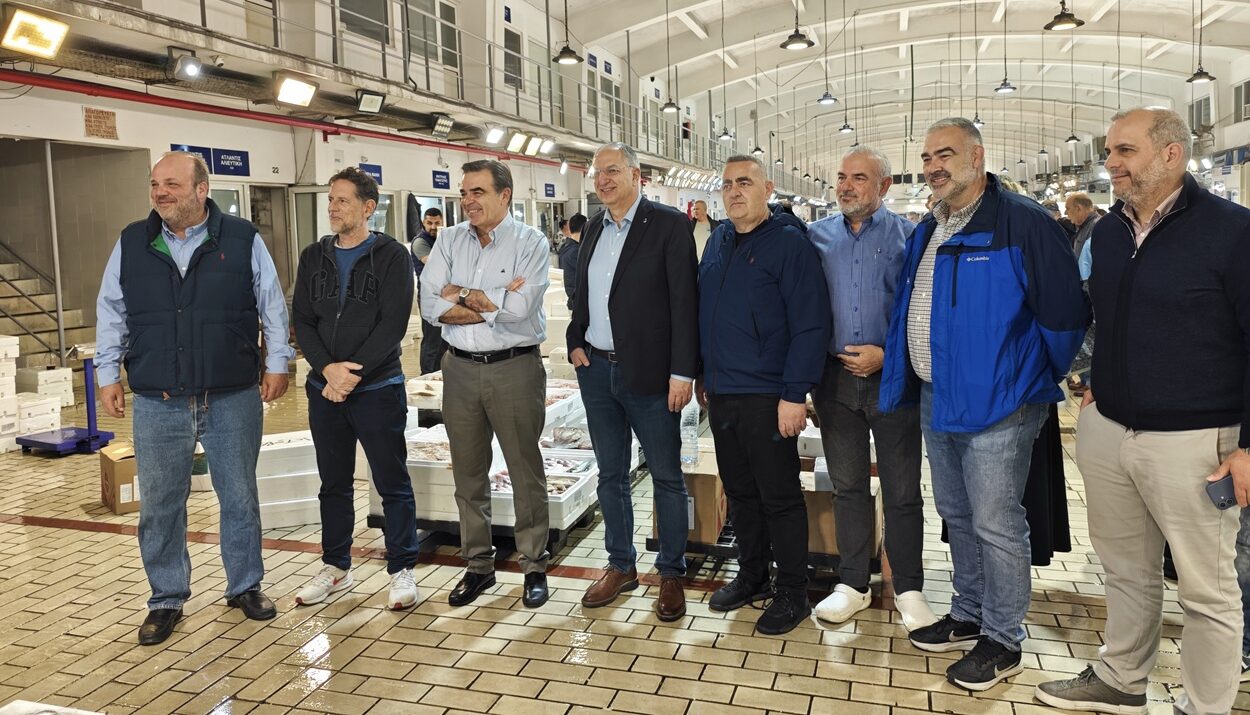 Πρόγραμμα 16 εκατ. ευρώ για την αλιεία ανακοίνωσε από την Ιχθυόσκαλα ο Μ. Σχοινάς – Κ. Καδής: Η ΕΕ στηρίζει τον αλιευτικό τομέα