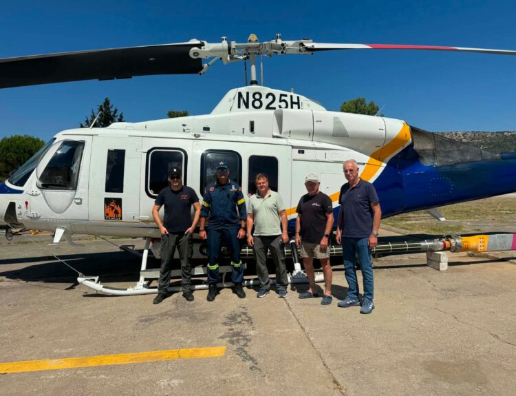 Ρόδος: Στη μάχη των πυρκαγιών και το Bell 214ST