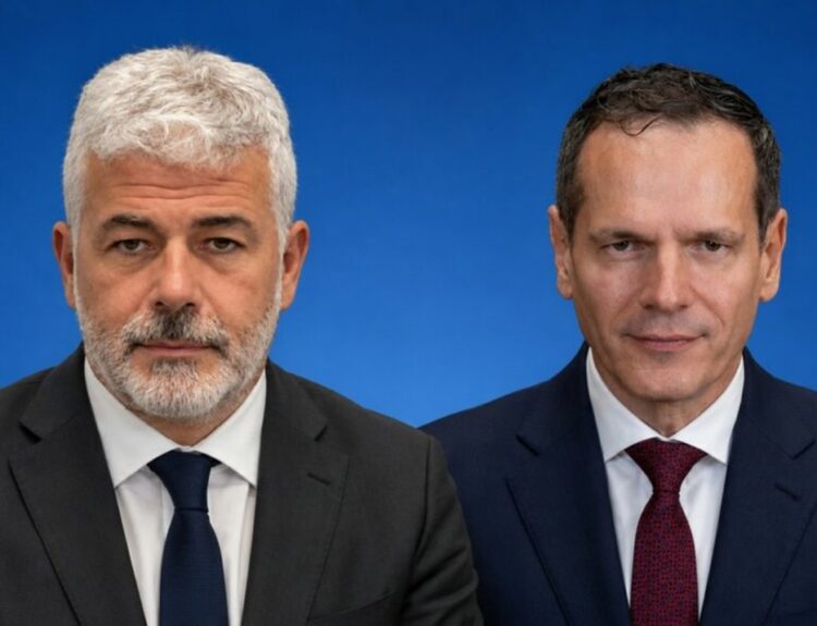 Οι Γιάννης Καράμπελας και Μανούσος Μανουσάκης © admieholding / PowerGame.gr